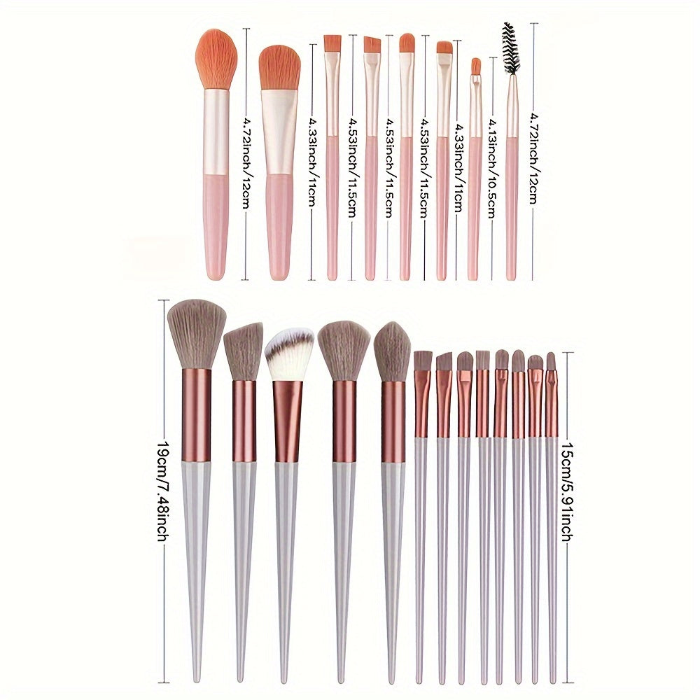 Makeup Brush Set Soft Fluffy Professional Cosmetic Foundation Powder Eyeshadow Kabuki Blending Make Up Brush Beauty Tool With Bag Makeup Sponge Beauty Gift For Makeup Beginner