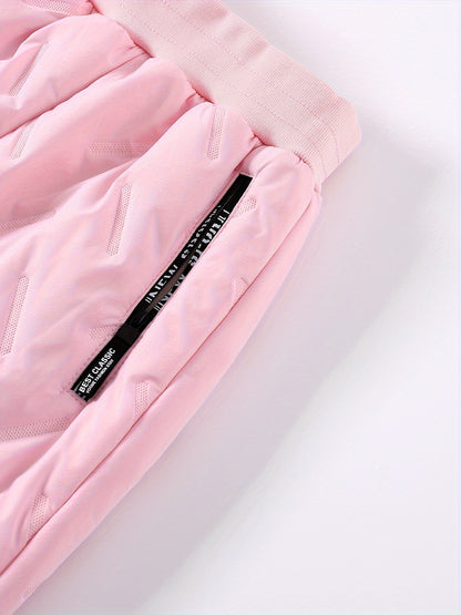 Thick Waterproof Boys Down Pants for Winter, Outdoor Kids Clothes with Side Pocket