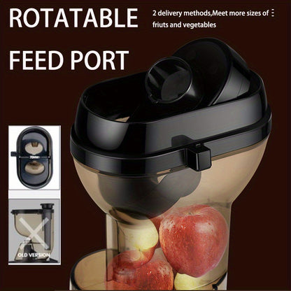 1pc US Plug Hilton Slow Juicer, Cold Press Juice Extractor Masticating Juicer Fruits And Vagetables Juicer