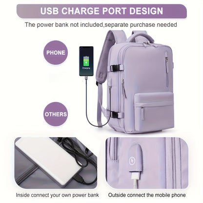 Large Capacity Multifunctional Leisure Backpack for Travel, with Dry Wet Separation Layer and Independent Shoe Compartment, and Anti-Theft Zipper Pocket, Lightweight and Portable, Suitable for Trave