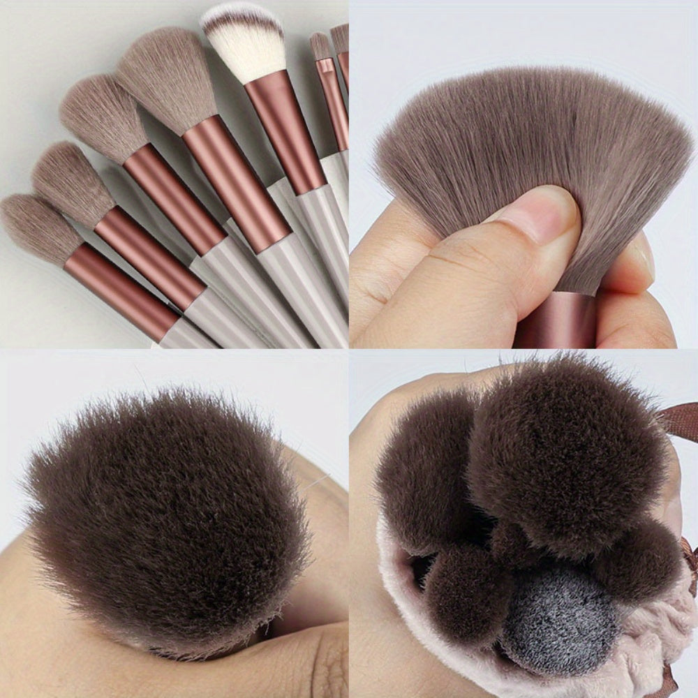 Makeup Brush Set Soft Fluffy Professional Cosmetic Foundation Powder Eyeshadow Kabuki Blending Make Up Brush Beauty Tool With Bag Makeup Sponge Beauty Gift For Makeup Beginner