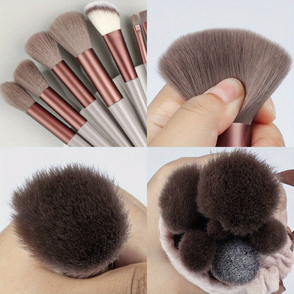 Makeup Brush Set Soft Fluffy Professional Cosmetic Foundation Powder Eyeshadow Kabuki Blending Make Up Brush Beauty Tool With Bag Makeup Sponge Beauty Gift For Makeup Beginner