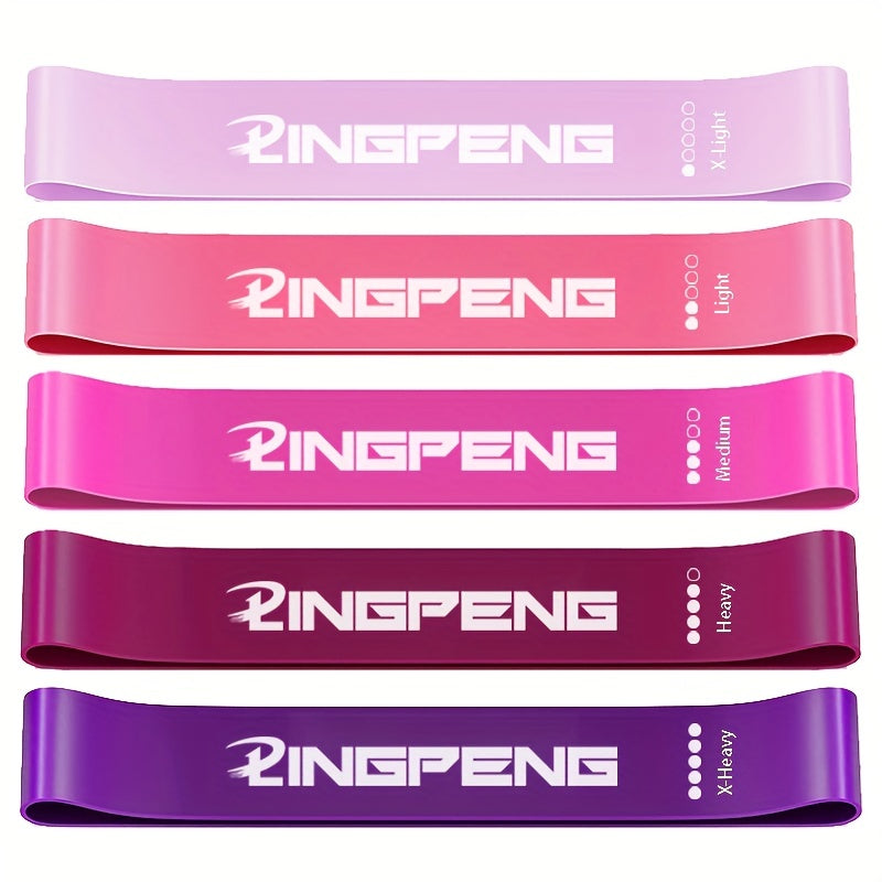 Resistance Bands - 5 Levels, Workout Band for Butt & Legs, Fitness Stretch Band | 1pc/5pcs