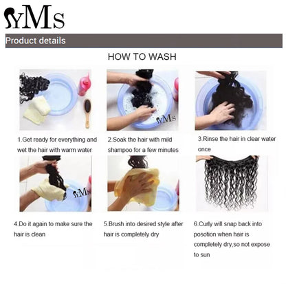 YMS classique birman bouclés Crochet Extensions de cheveux humains Invisible réel birman bouclés noeuds pré séparés Crochet cheveux humains