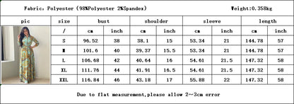 Hot Selling Printed Polyester Shirt Dress European American Middle East  Independent Station Turkish Abaya Muslim Women Dress