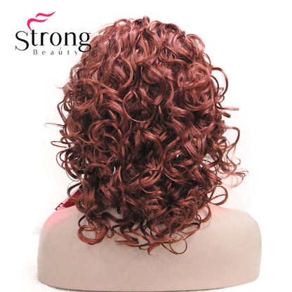 Perruques synthétiques courtes 3/4 à reflets blonds pour femmes, postiche bouclée avec bandeau, choix de couleurs