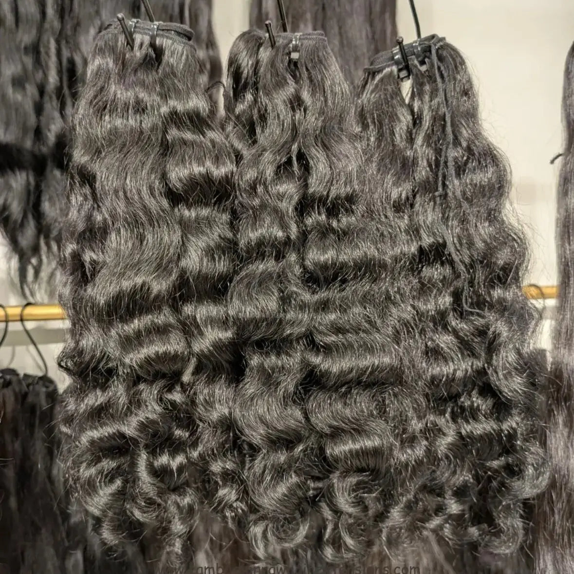 Unprocessed 100% Human Bulk Hair Extension Raw Cambodian Clip Ins Hair Extensions