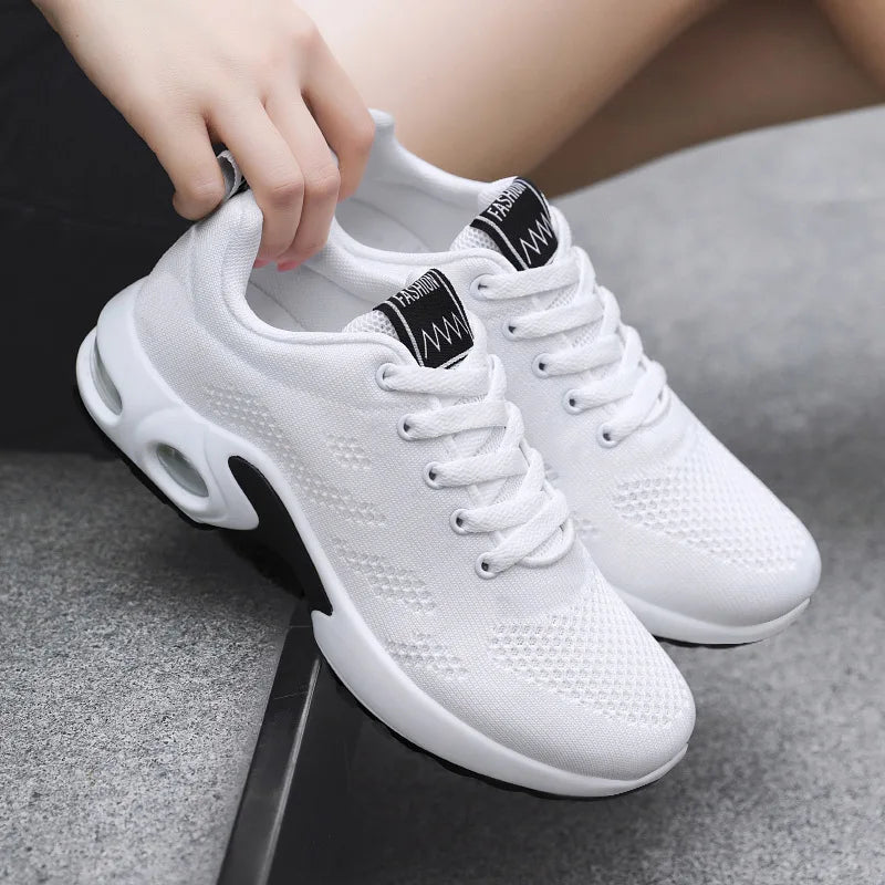 Shoes Women 2025 New Air Cushion Shoes Korean Version of Fashion Trend Foreign Trade Women's Soft Sole Breathable Sports S