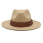 Chapeaux Panama Parent-enfant, 2 tailles, pour hommes, femmes et enfants, chapeaux de soleil à large bord, casquettes Fedora Trilby Jazz, voyage en plein air, fête, Style de rue