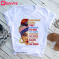 T-shirt Africain avec Imprimé Je suis une Reine de Mélanine, Vêtement pour Femme, Fille Noire, Mois de l'Histoire, DstressSunshine
