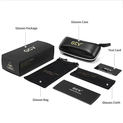 GCV lunettes De Soleil polarisées pour femmes lentille dégradée lunettes De Soleil rondes carrées marque De luxe Oculos Lunette De Soleil Femme