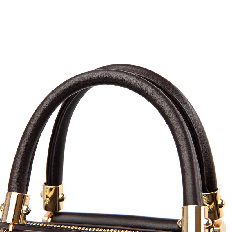 Sac à main à poignée supérieure en cuir pour femmes, sac à bandoulière à coque décontractée, sacs de messager initiés, sac à main à la mode pour dames, super haute qualité