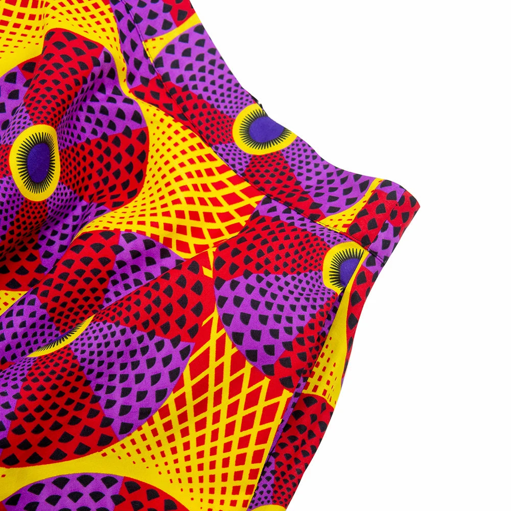 Hot Sale Latest Style Traditional Stylish Ankara Printed Long Skirt for Women