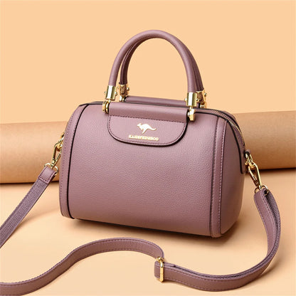 Granded marque en cuir de vachette Sac à main sac à main femmes décontracté bandoulière sacs à bandoulière de luxe dames fourre-tout Boston Sac 2024