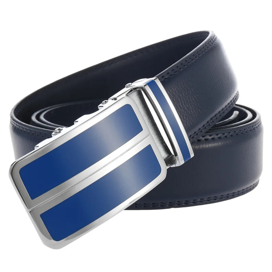 Plyesxale-Ceinture habillée en cuir véritable pour homme, cuir de vachette, automatique, strucformel, environnemental, rouge, noir, marron clair, B272