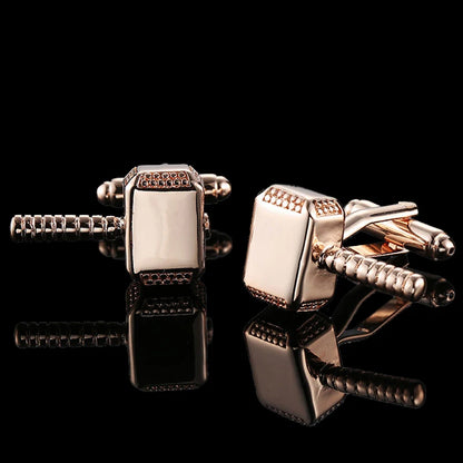Boutons de manchette en laiton plaqué or 18 carats pour hommes, de luxe, de haute qualité, style classique, à la mode, chemise française, cadeau pour hommes, nouvelle collection été