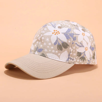 Casquette de Baseball pour femmes, imprimé floral, réglable, à rabat, mode d'été, pare-soleil d'extérieur, Bonnet pour dames, gorras