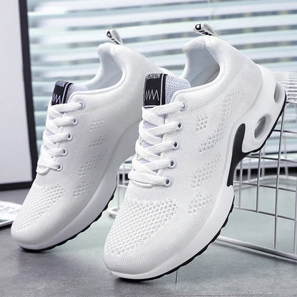 2025 New Women's Shoes Casual Solid Color Running Shoes Breathable Soft-soled Women's Sneakers