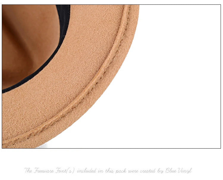 Hommes hiver épais chaud feutre Fedora chapeaux laine Gentleman Jazz casquette homburg mâle classique à bord étroit chapeau haut-de-forme