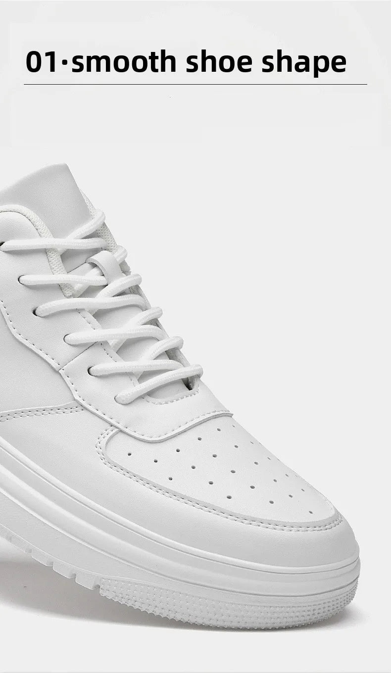 Hot Selling 6cm,8cm 10cm Height Increasing Walking Styles Leather Casual Sneakers 36-44 Height-enhancing Sports Shoes