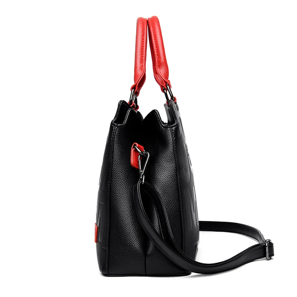 Sacs à main de luxe en cuir pour femmes, fourre-tout de grande capacité, créateur de mode, 2024