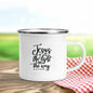 Jésus est Dieu imprimer tasses en émail chrétien créatif tasses à café boisson Dessert petit déjeuner lait tasse Vintage tasse poignée Drinkware cadeau