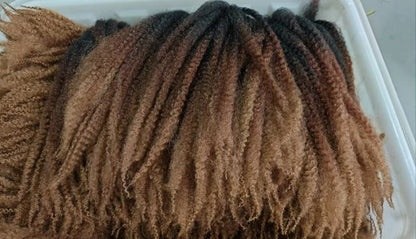 Wholesale 18Inch High Temperature Synthetic Volume Afro Marley Twist Hair Braid Crochet Hair Extensions for Women
