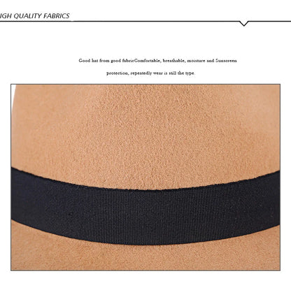 Hommes hiver épais chaud feutre Fedora chapeaux laine Gentleman Jazz casquette homburg mâle classique à bord étroit chapeau haut-de-forme