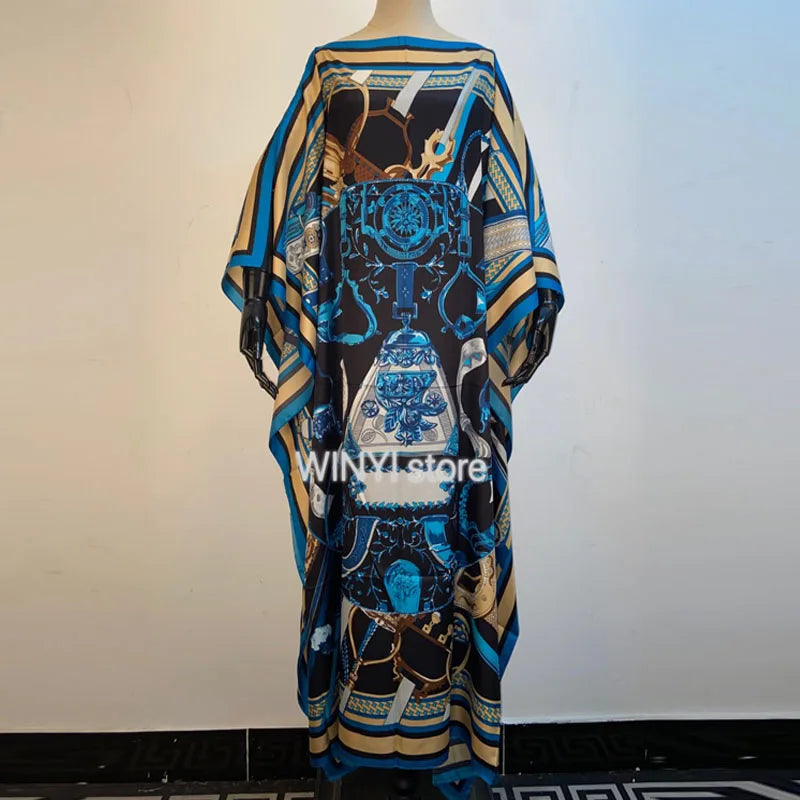 Robe Africaine Dashiki Imprimée, Style Bohème, Hijab, Abaya Musulmane Élégante, Bazin, pour ix, Sexy