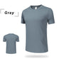 Wholesale Men's Summer Sports Casual T-Shirt 100% Training Clothing with Quick-Drying Round Neck Breathable Loose Top Plus Size