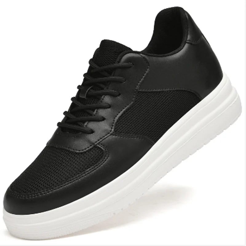 Hot Selling 6cm,8cm 10cm Height Increasing Walking Styles Leather Casual Sneakers 36-44 Height-enhancing Sports Shoes