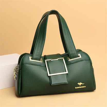 Sacs à main en cuir multicouches pour femmes, sac à poignée supérieure, sacs à main de qualité, designer de luxe féminin, grande capacité, Boston Ladies Sac A Main