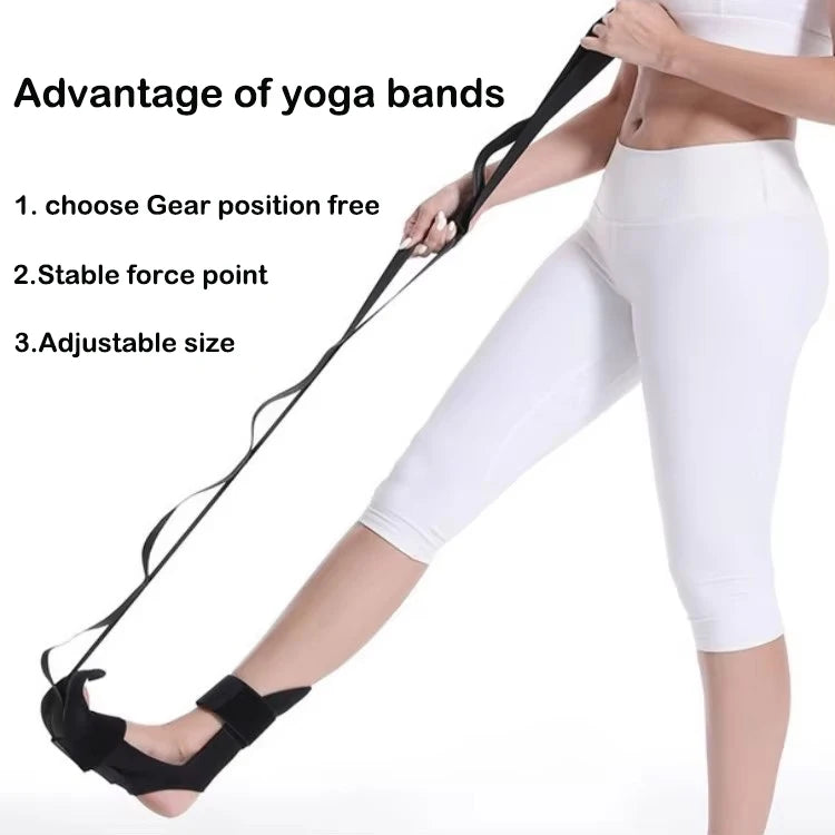 Fitness Foot & Calf Stretching Strap for Physical Therapy Yoga Foot Stretch Straps With Loops for Recovery