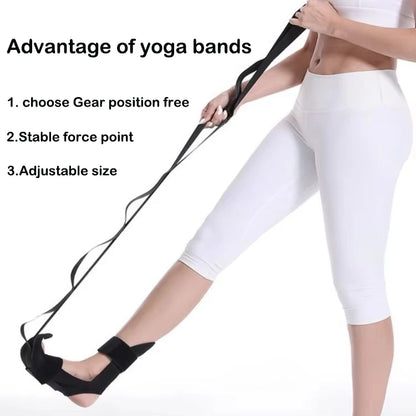 Fitness Foot & Calf Stretching Strap for Physical Therapy Yoga Foot Stretch Straps With Loops for Recovery