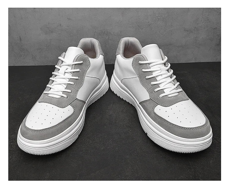 Hot Selling 6cm,8cm 10cm Height Increasing Walking Styles Leather Casual Sneakers 36-44 Height-enhancing Sports Shoes