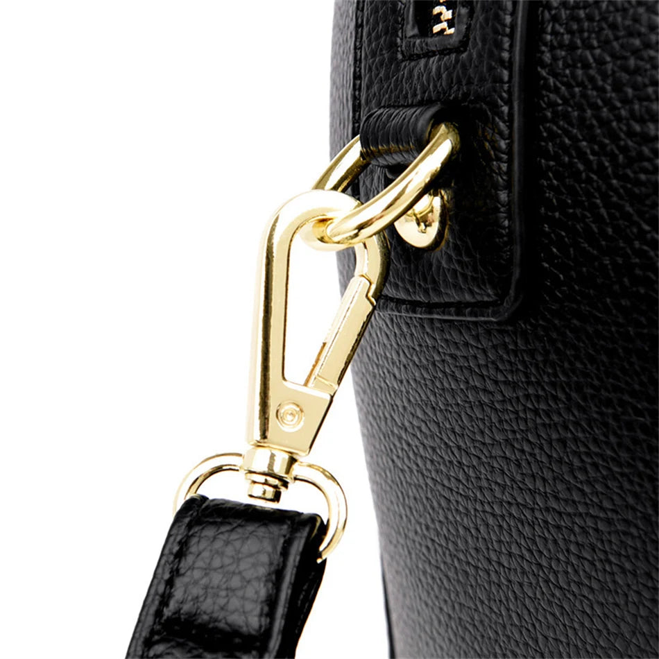 Granded marque en cuir de vachette Sac à main sac à main femmes décontracté bandoulière sacs à bandoulière de luxe dames fourre-tout Boston Sac 2024