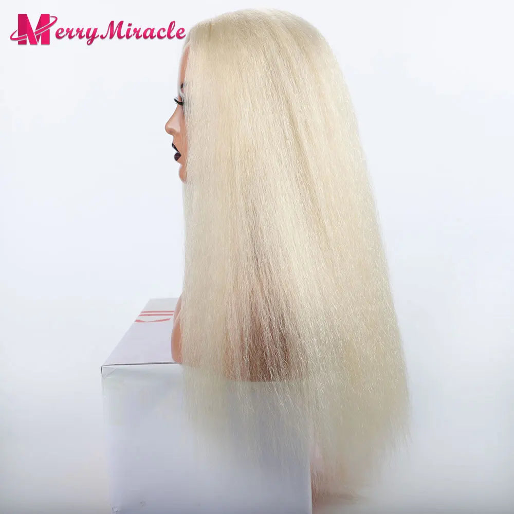 Perruques synthétiques lisses et crépues pour femmes noires, mélange de mèches noires, brunes, blondes, gingembre, rouges et blanches