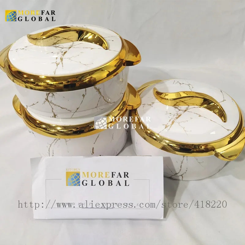 Ensemble de chauffe-plats à isolation thermique, boîte à lunch, événement du Ramadan, mariage, fête de famille, pot chaud, 1.5 L, 2/2 L, 3 pièces