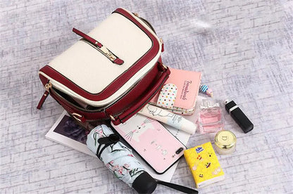 Sacs à bandoulière couleur Hit pour femmes, sacoches en cuir PU, petit sac à main à large sangle