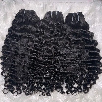 Unprocessed 100% Human Bulk Hair Extension Raw Cambodian Clip Ins Hair Extensions