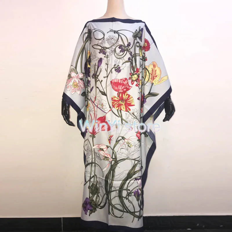 Robe maxi caftan imprimée pour femme, robe longue bohème, blogueur de mode africaine, robe d'été pour femme, robe de plage populaire, badjKaftan, recommandé