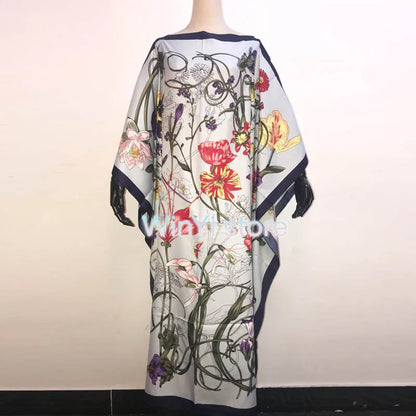 Robe maxi caftan imprimée pour femme, robe longue bohème, blogueur de mode africaine, robe d'été pour femme, robe de plage populaire, badjKaftan, recommandé
