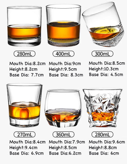 Verres à whisky à la mode, whisky Scotch, Bourbon, cocktails, RUM, verres à whisky durables