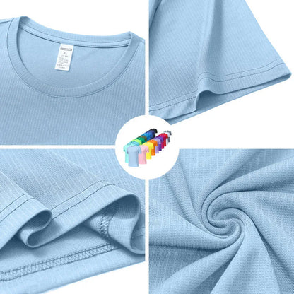 Wholesale Men's Summer Sports Casual T-Shirt 100% Training Clothing with Quick-Drying Round Neck Breathable Loose Top Plus Size