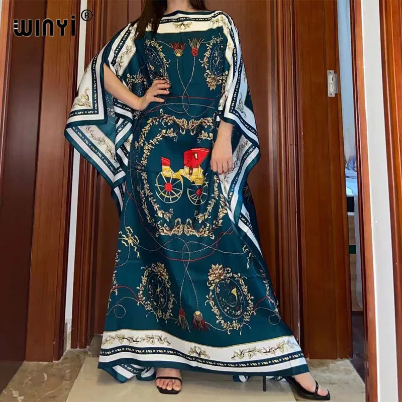 Robe Africaine Dashiki Imprimée, Style Bohème, Hijab, Abaya Musulmane Élégante, Bazin, pour ix, Sexy