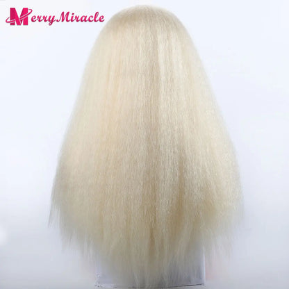 Perruques synthétiques lisses et crépues pour femmes noires, mélange de mèches noires, brunes, blondes, gingembre, rouges et blanches