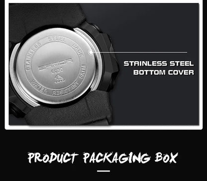 SANDA nouvelle mode Sport militaire montre-bracelet pour hommes numérique Quartz double affichage montres étanche montre décontractée pour hommes