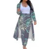 Print on Demand Swimming Cover up for Women Trendy Coat for Ladies Polynesian Traditional Casual Club Night Long Cardigan