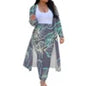 Print on Demand Swimming Cover up for Women Trendy Coat for Ladies Polynesian Traditional Casual Club Night Long Cardigan