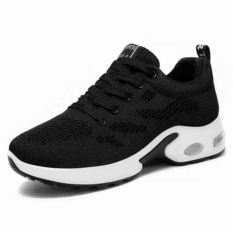 2025 New Women's Shoes Casual Solid Color Running Shoes Breathable Soft-soled Women's Sneakers